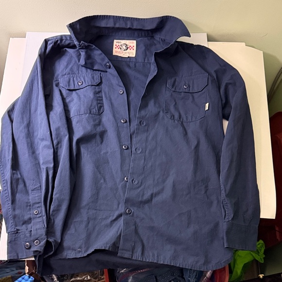 Vans Blue Men's Mechanic Shirt - Picture 2 of 6